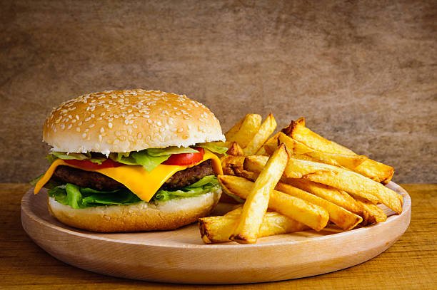 Cheese burger assiette