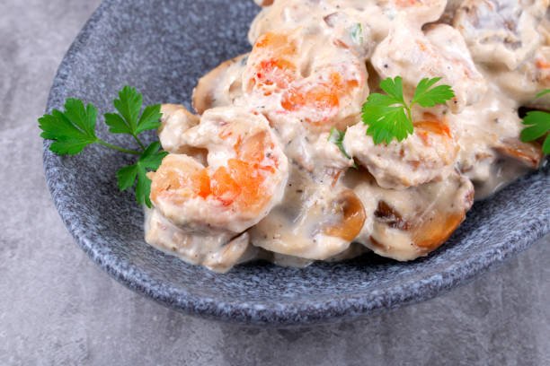 Gambas à la crème